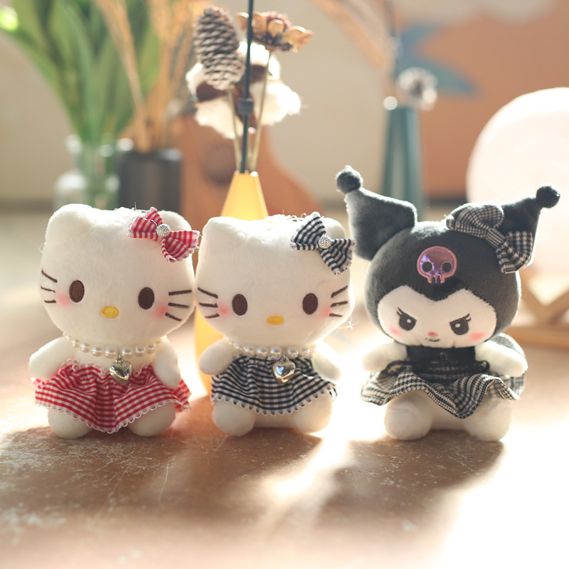ネット赤かわいい萌えkt猫ストラップぬいぐるみ人形|undefined
