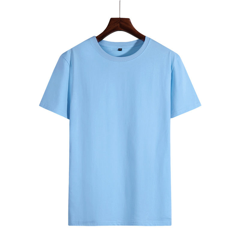 Xinjiang camiseta de algodón de vello largo 180g personalizada camiseta cultural de publicidad impresión bordada LOGO camiseta de actividad grupal personalizada