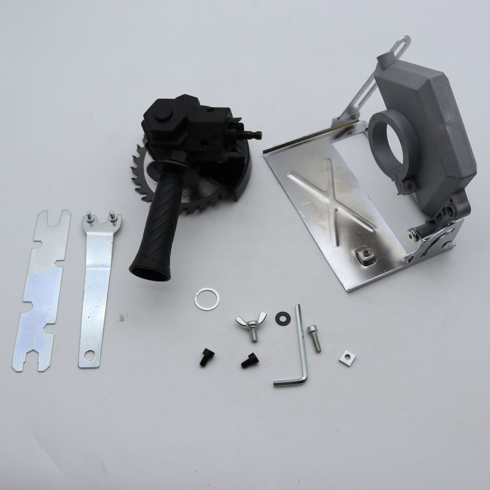 手电钻改电圆锯 改装类固定支架电钻支架切割机角磨机多功能配件