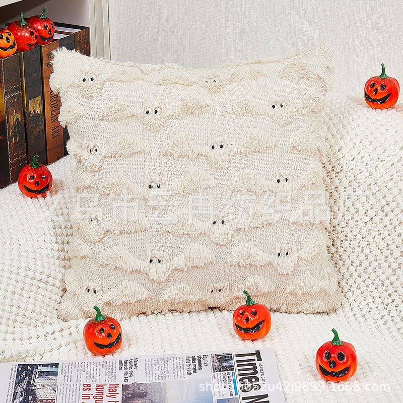 2025 新しいハロウィンゴースト枕カバーリビングルームソファパーティー装飾枕クロスボーダー新しい寝室のベッドサイドウエスト|undefined