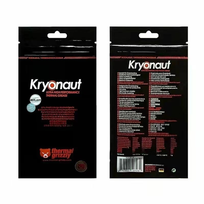 violent bear Thermal Grizzly Conductonaut notebook CPU thermal grease