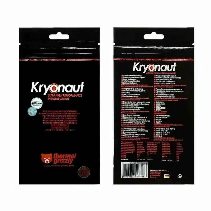 Сверстие медведи Thermal Grizzly Conductonaut Ноутбук CPU Теплопроводная силиконовая смазка