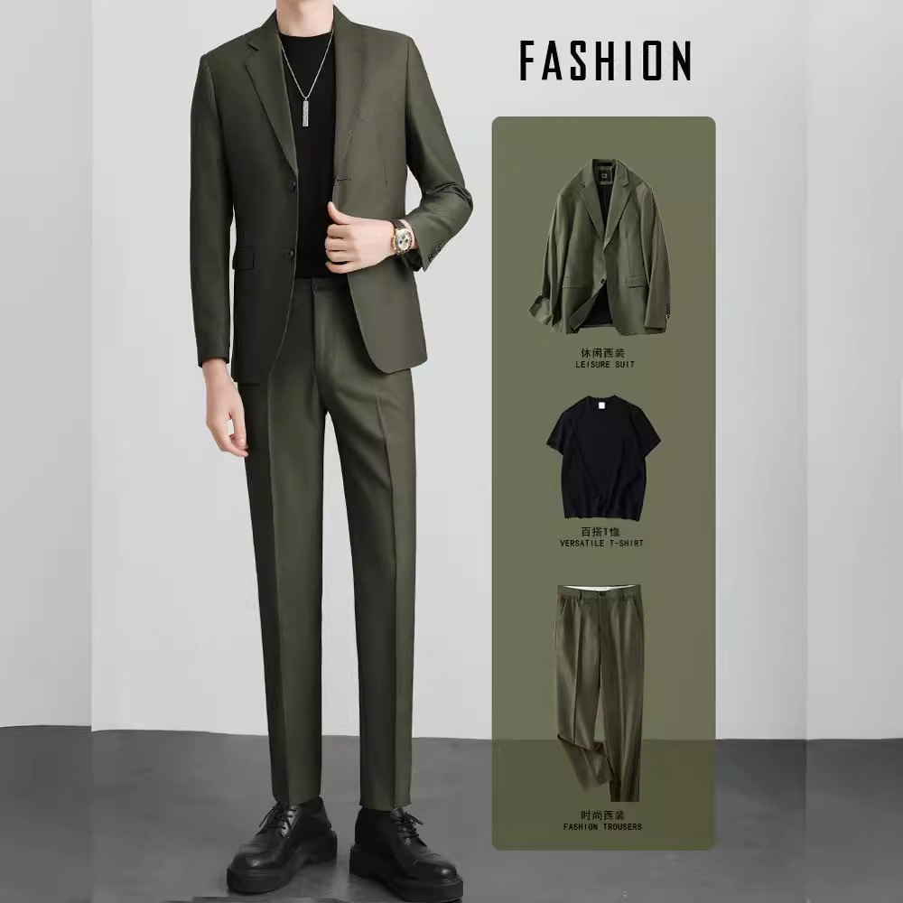 Sense Suit suit Boys Light Mature Han Feng Casual Slim-fit Coat Spring and Autumn Trend Single Top Cross-border Work Youth