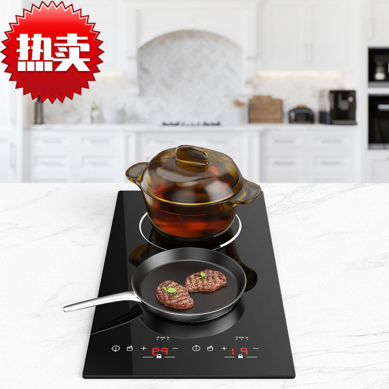 Factory Vertical Induction Cooker Vertical Electric Ceramic Stove Commercial Full Version Double-Head Clay Stove Light Wave Stove Kitchenware Wholesale