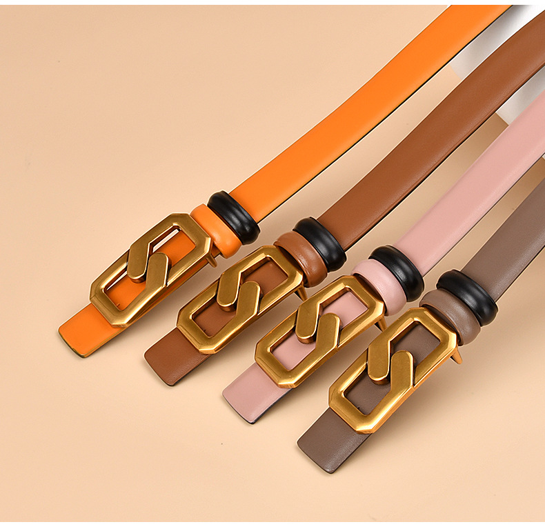 2023 Neuer Damengürtel aus echtem Leder, breiter Jeansgürtel mit dekorativem Bund, Kleid, vielseitiger Damengürtel_voghion.com