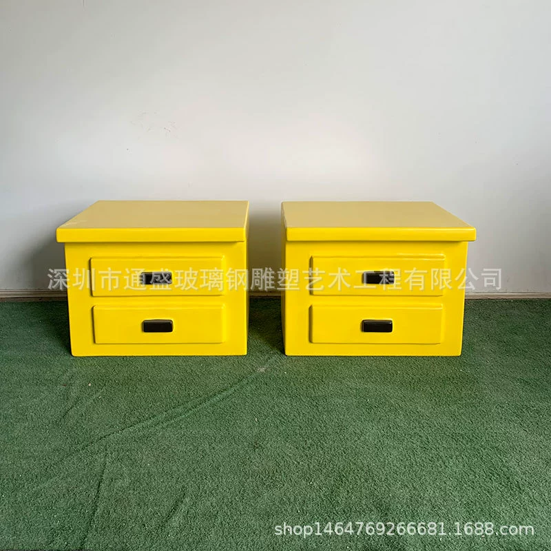 События выставки реквизита скульптура украшения FRP TV шкаф модель журнального столика из стекловолокна