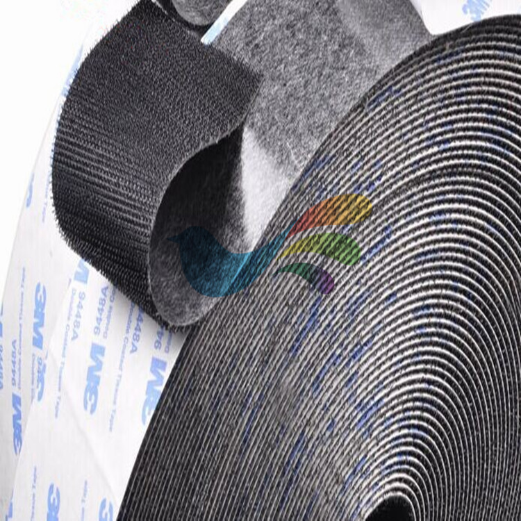 深圳产地货源3M背胶魔术贴 3M强力背胶魔术贴尼龙 双面透明子母扣