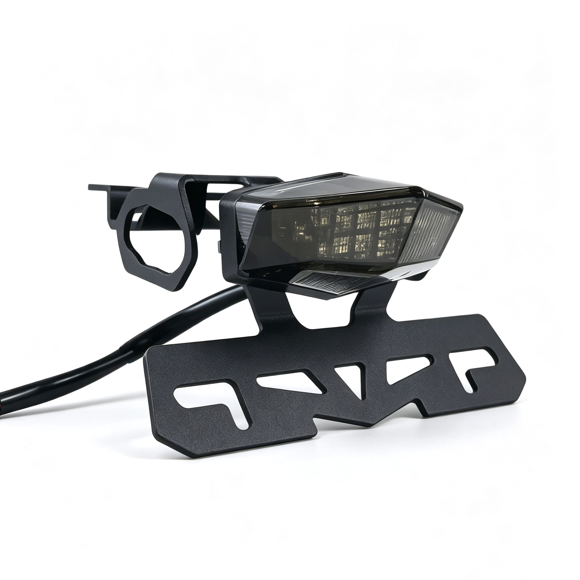 Off-Road Motorcycle Modified Taillight License Plate Lamp Accessories Aluminum Alloy for Kawasaki Klx230 Taillight License Plate Frame