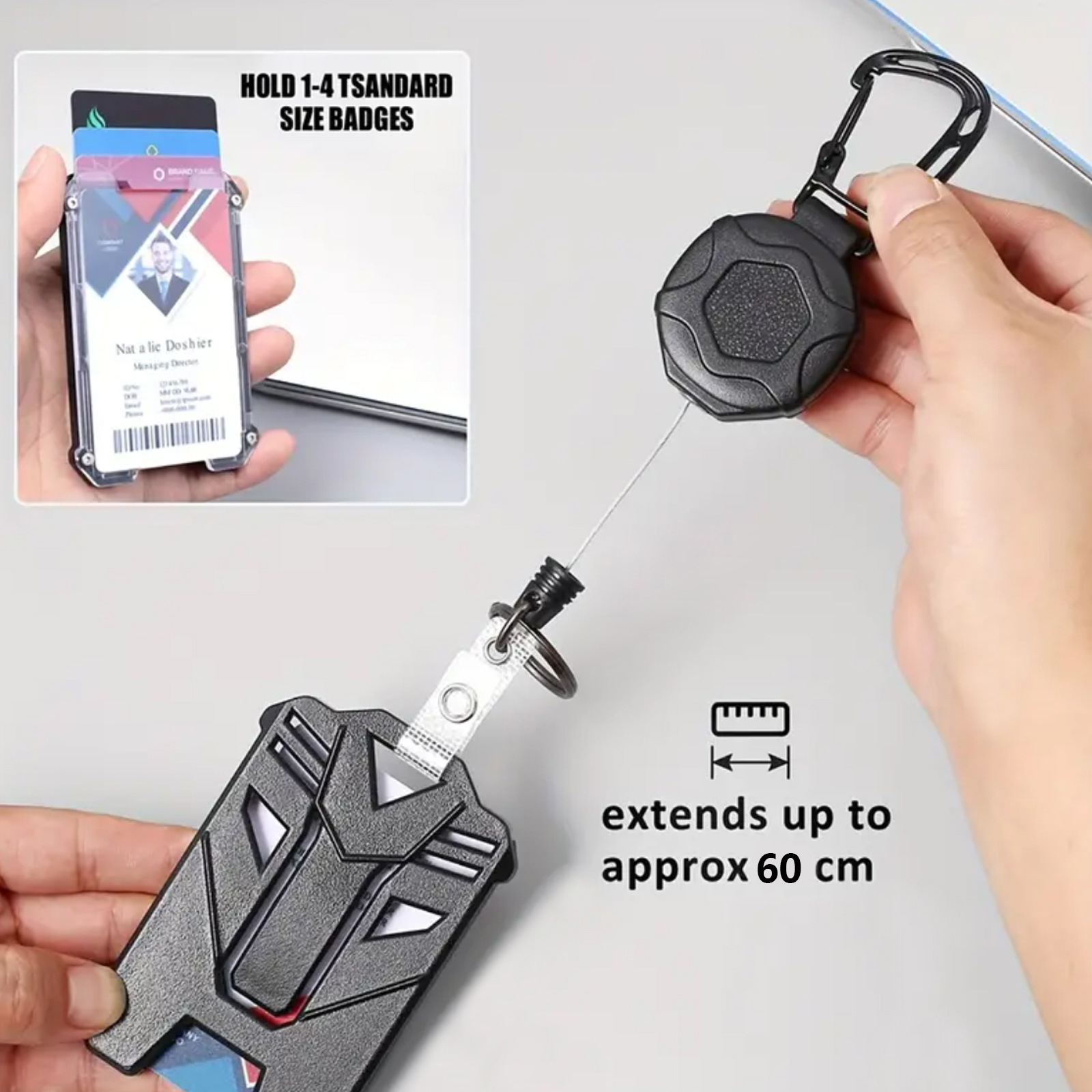 al aire libre escalada montaña hebilla de alambre de acero alta hebilla de fácil tracción de cuerda de tracción de alta elasticidad portátil anti-perdida y fácil tracción de cubierta de clip