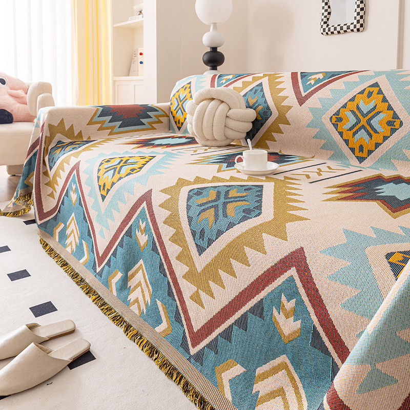Ins Luxury Sofa Cover Slipcover Combination Cushion Fabric_voghion.com