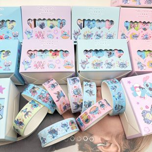 New Cartoon Tape Stitch Cartoon DIY Washi Tape Cute Lilo and Stitch Pattern Planner Tape Stickers