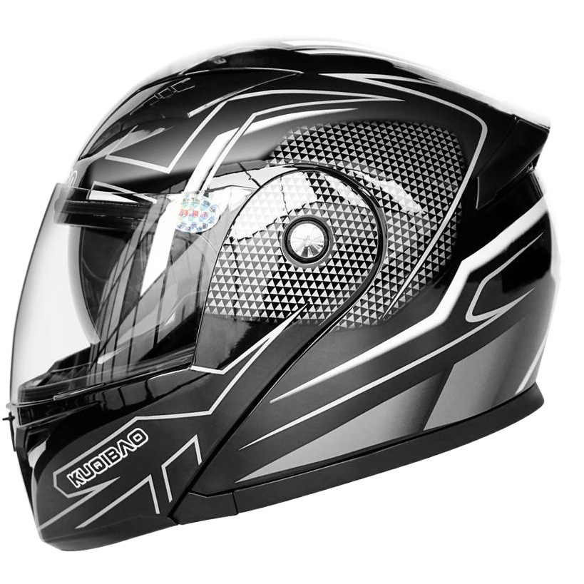 Cool Riding bebé doble lente casco de la motocicleta casco de la exposición casco de la motocicleta eléctrica de seguridad 3C certificado casco completo