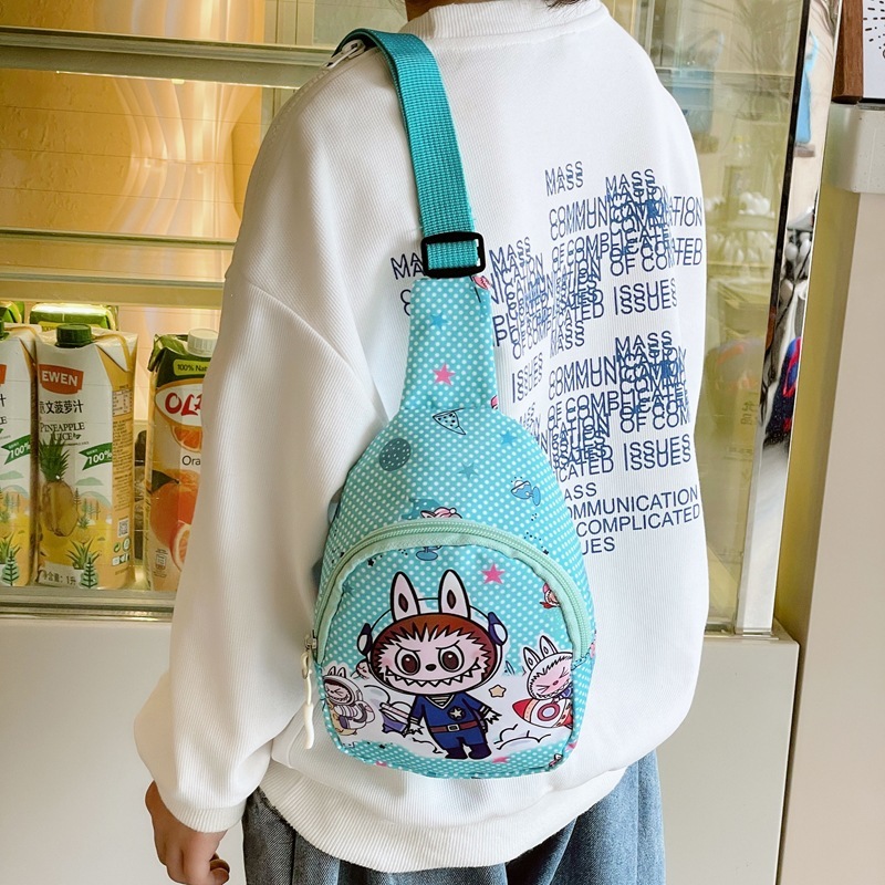 新型の布の子供の胸のカバンの漫画の男女の子供の斜めのショルダーバッグの幼稚園のかわいいカジュアルな小銭のショルダーバッグ|undefined