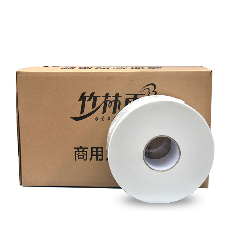 Papel higiénico jumbo comercial al por mayor para exportación, rollo jumbo de papel higiénico de 700 g, 4 capas, pulpa de madera virgen, rollo jumbo de papel higiénico para hoteles