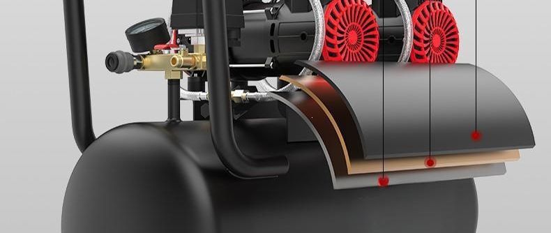 Silent air compressor 220V small industrial oil-free silent woodworking household portable air compressor