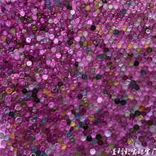 天然碧玺圆形小戒面耳钉镶嵌配石半成品裸石单面平底糖果成色宝石