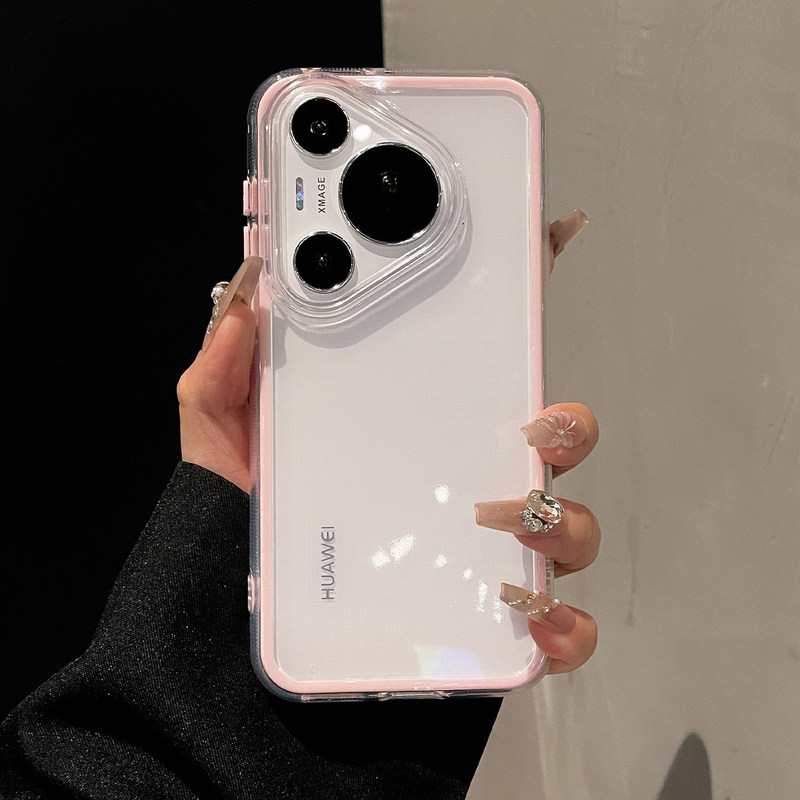 Suitable for Huawei Pura90ProMax phone case, transparent and colorful 2-in-1 p90 protective cover p90Pro/p80 Suitable for Huawei Pura90ProMax phone case, transparent and colorful 2-in-1 p90 protective cover p90Pro/p80