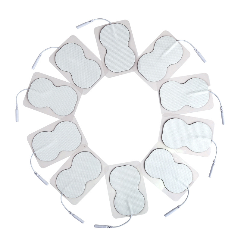 5.5x9cm pieza de electrodo de masaje tipo plomo de masaje de fisioterapia de pulso adjunto instrumento de fisioterapia de meridianos de salud