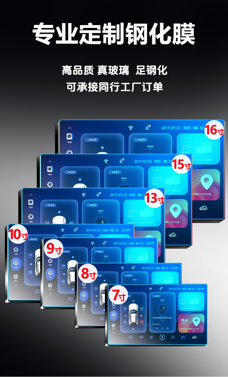 Suitable for Volvo S60 Tempered Film, Volvo S90 Central Control Navigation Screen Protective Film, Interior Film