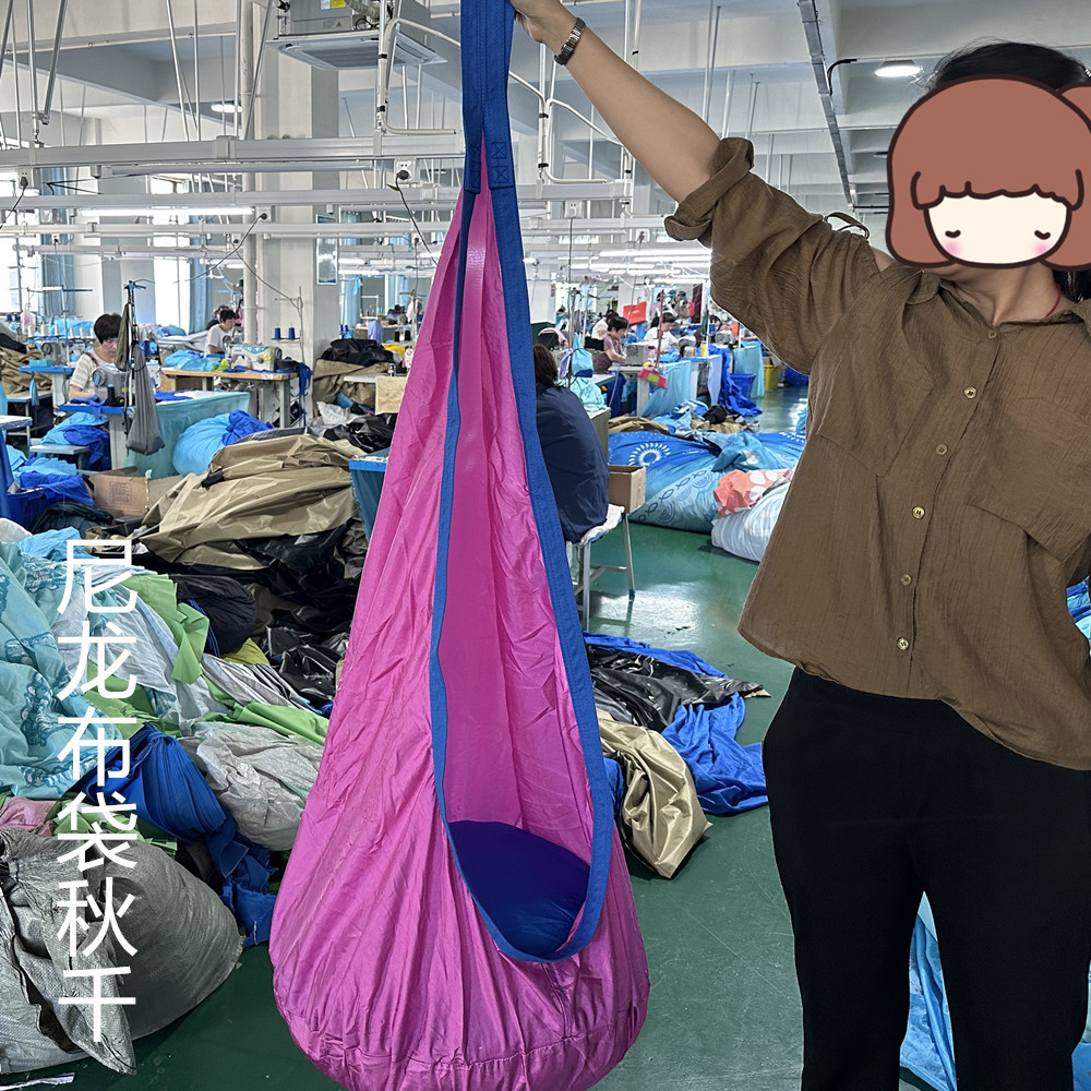 Silla colgante para niños, columpio infantil interior y exterior, cojín inflable, bolsa de tela de algodón de nailon, columpio, silla colgante, hamaca, columpio luminoso