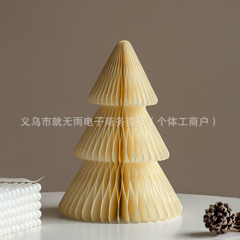 圣诞节装饰圣诞树摆件迷你圣诞树2025新款圣诞折纸装饰场景小道具|undefined