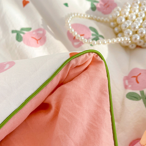 A-type double-layer polyester soybean fiber summer cool quilt machine washable air conditioning quilt water washable summer blanket cartoon children's quilt wholesale