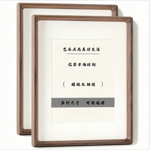 Walnut Photo Frame Solid Wood Photo Frame Picture Frame Photo Frame Factory Direct Sales Wholesale Complete Size Walnut Photo Frame Solid Wood Photo Frame Picture Frame Photo Frame Factory Direct Sales Wholesale Complete Size