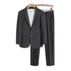 Dark gray-W02-2 set, pants plus jacket