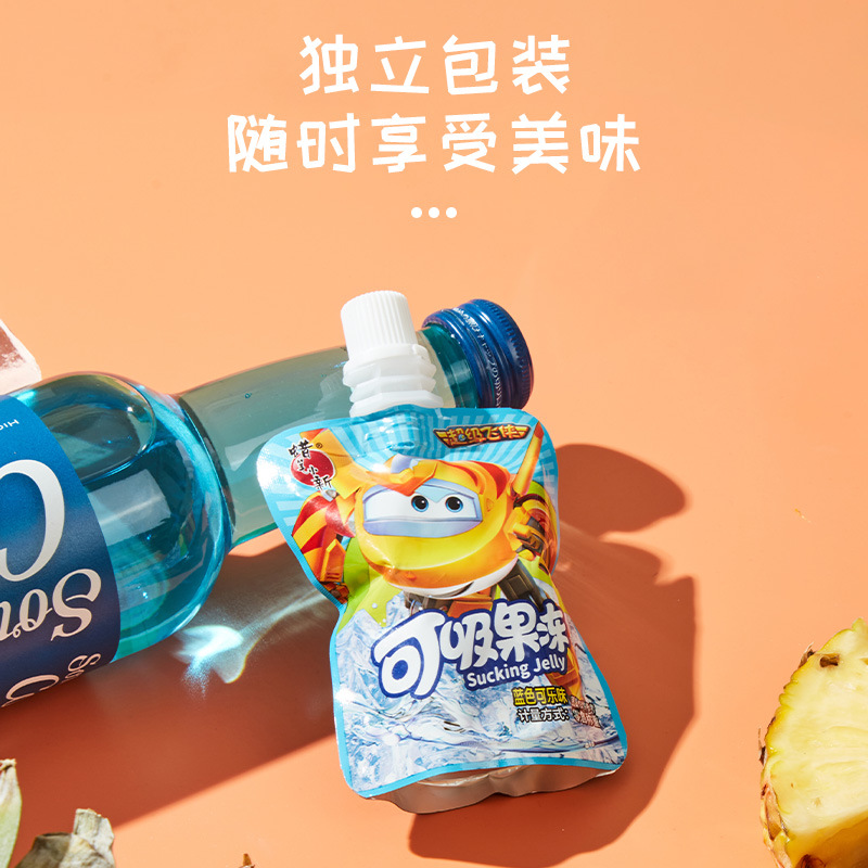 Crayon Shin-chan 680g Super Flying Hero Suckable Jelly Konjac Jelly Children's Snack Suckable Jelly