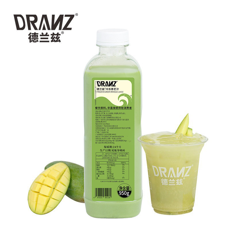 Delands Frozen Green Mango Juice Mango Puree Non-Concentrated Juice Green Mango Iced Tea Lemon Tea Coffee Milk Tea Delands Frozen Green Mango Juice Mango Puree Non-Concentrated Juice Green Mango Iced Tea Lemon Tea Coffee Milk Tea