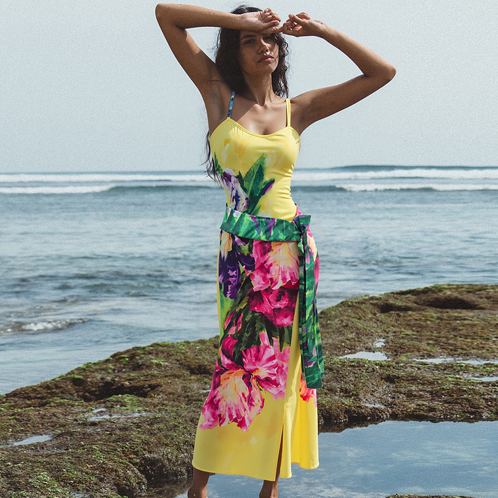 Damen Badeanzug Mit Floralem Muster Für Den Sommer Regular Fit_voghion.com