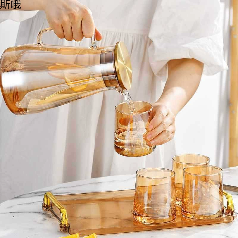 Glass explosion-proof teapot, tea