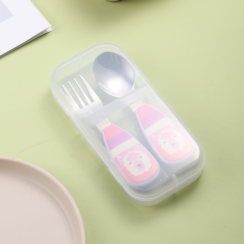 316 스테인레스 스틸 숟가락과 포크 상자 양