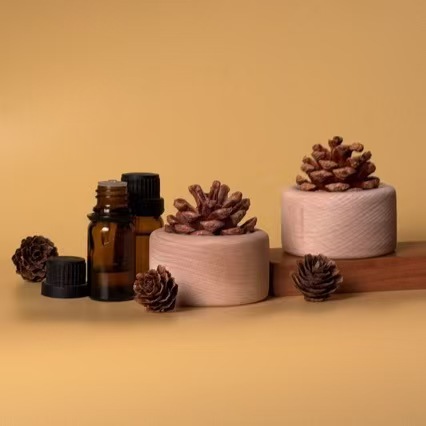 Creativo aromas de piñas de madera maciza, adornos de incienso de madera, aceite esencial, difusor de automóvil, dormitorio, oficina, madera de expansión sin fuego