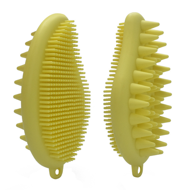 El artefacto de baño doméstico multifuncional cepillo de baño de silicona cepillo de lavado de cabello para niños en uno no daña la piel