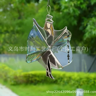 跨境Handmade Stained Glass Spinner彩色史蒂薇·尼克斯旋转器