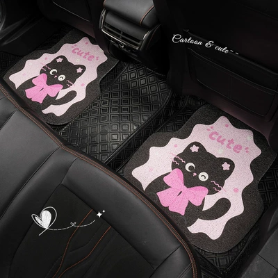 Car Floor Mats Cute Cat: Universal Foot Pad