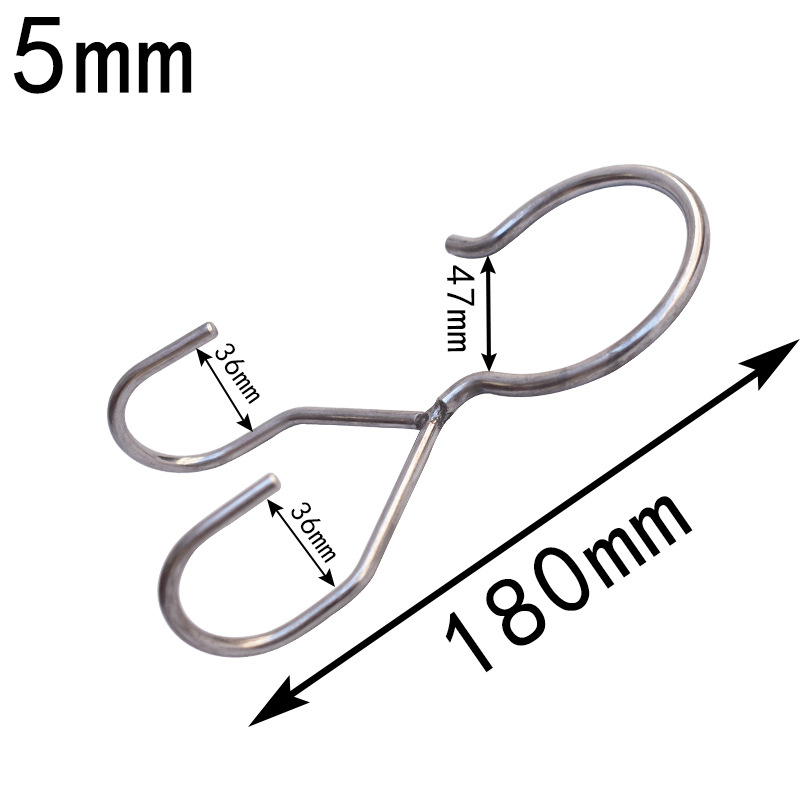 不锈钢304挂钩非标弯钩子双爪吊钩异型焊接