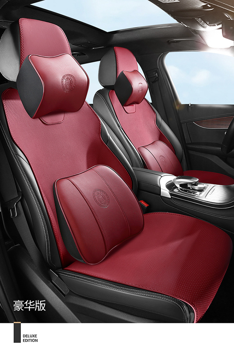 Genuine Leather Car Seat Cushion, Universal for All Seasons, Breathable Small Car Half-Cover Seat Cover, One-Piece Seat Cover, Dropshipping Available