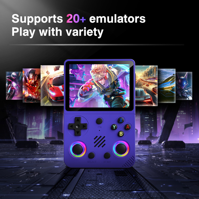 Rg36 Open Source Game Console Handheld Pro New Model Handheld Gba Portable Nostalgic Mini Arcade Psp Rgb Lights