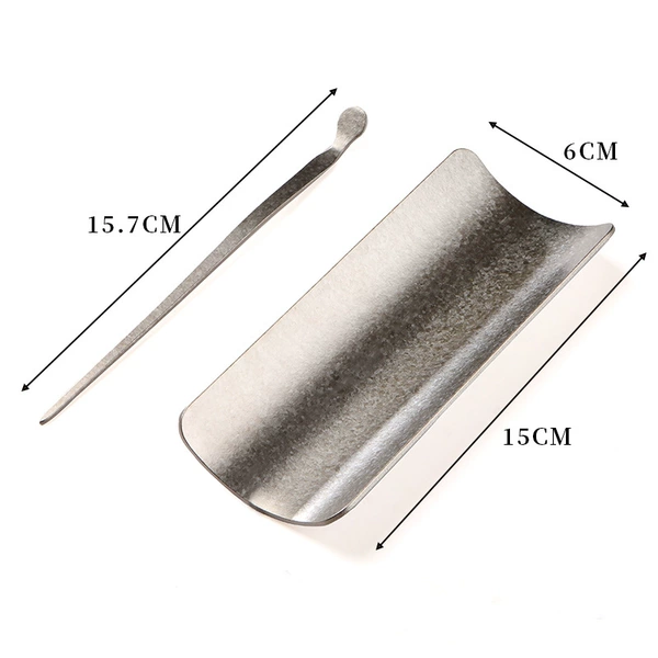Pure titanium ice crystal tea two-piece set - Pingchuan silver model