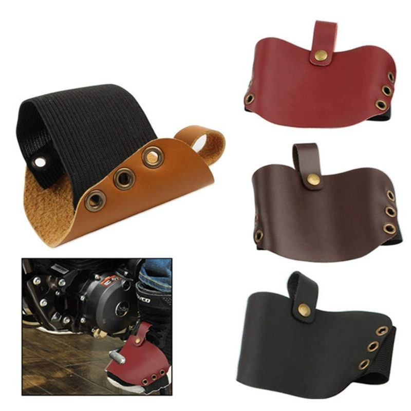 Мотоциклетная подушка для переключения передач Творческий носок противоизносный кожаный чехол для защиты от переключения обуви ботинки защитный чехол на заказ
