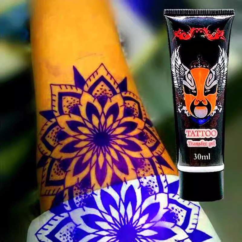 Cross-border tattoo practice transfer oil transfer gel 30ml with transfer paper use factory direct matching set