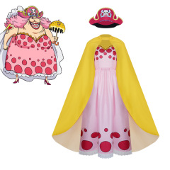 ワンピースシャーロット玲玲cosハロウィーンアニメ衣装ショーコスプレ衣装