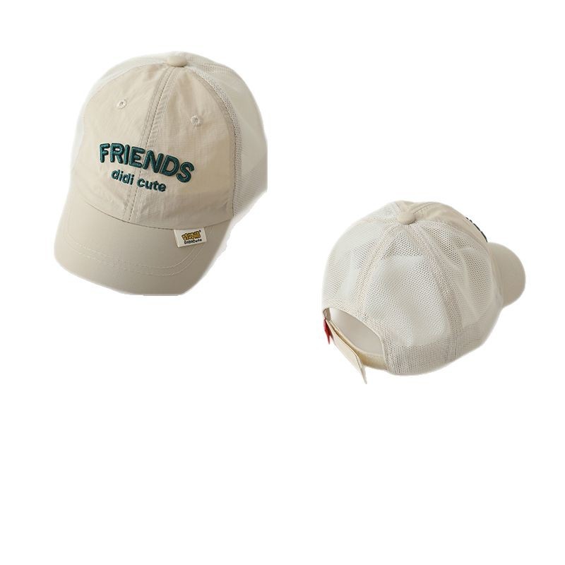 Sombrero de bebé estilo verano malla transpirable sombrero de visera para niños y niñas protector solar sombrero de béisbol al aire libre pequeño mes