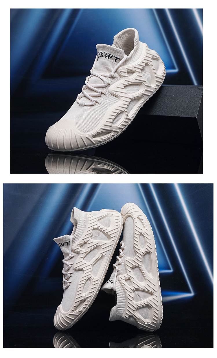 Scarpe sportive da uomo Scarpe da ginnastica Scarpe da ginnastica Tessuto sintetico Antiscivolo Calzature facili da pulire_voghion.com