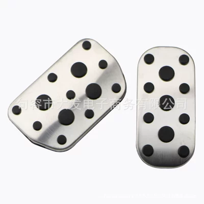 Suitable for Izoa (Chr) Original Stainless Steel Anti-Slip Accelerator and Brake Pedals, Chr Accelerator Pedal (Dekorativ pedal başlıqları) - automatic-2-tablets