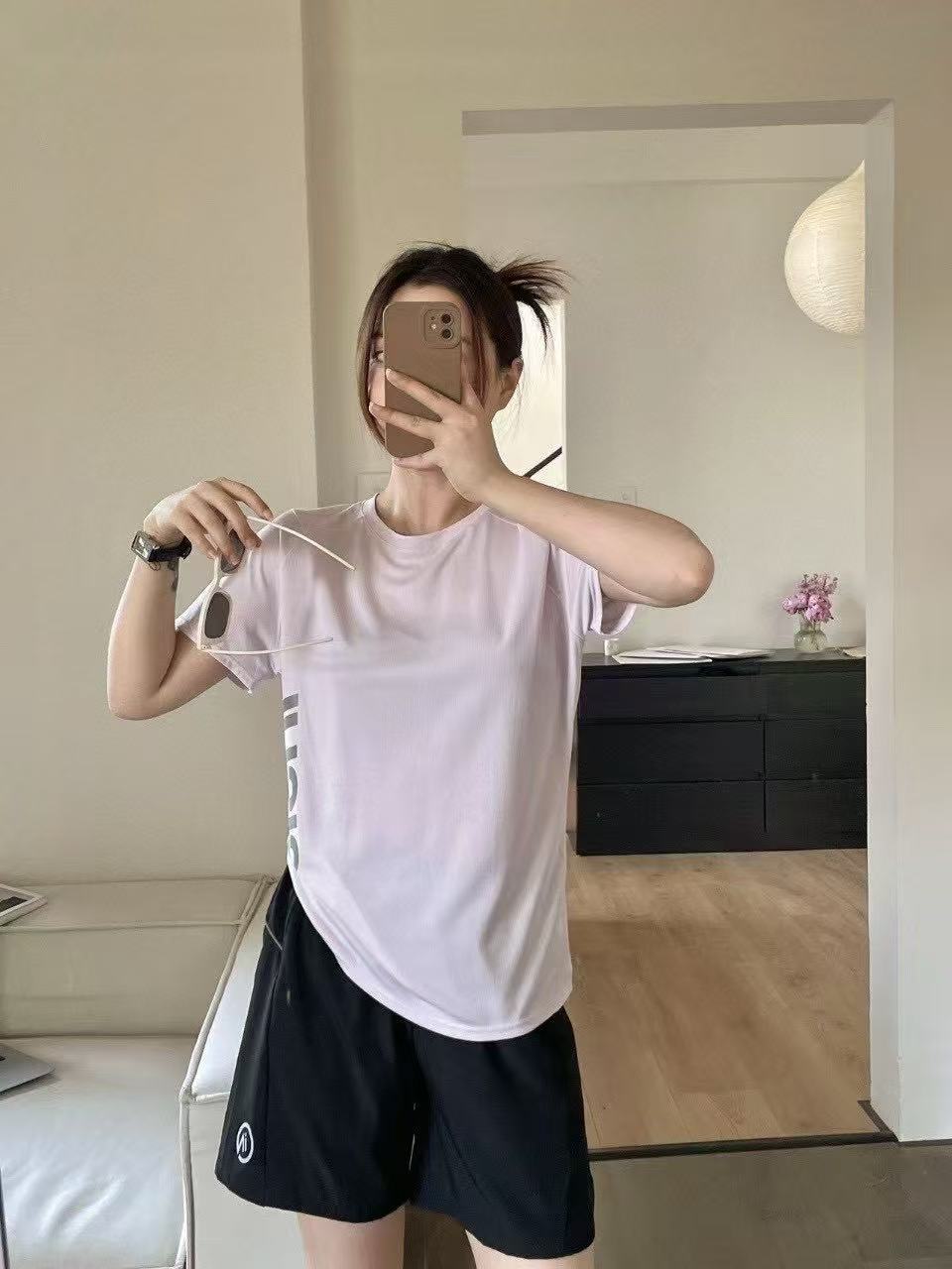 2025春新型黒科学技術IN軽酸素3.0スポーツスーツ丸首半袖tシャツフィットネス屋外レジャースーツ