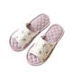 ll new ins korean style fresh floral fabric cotton and linen girl slippers mute non-slip soft cloth bottom home floor