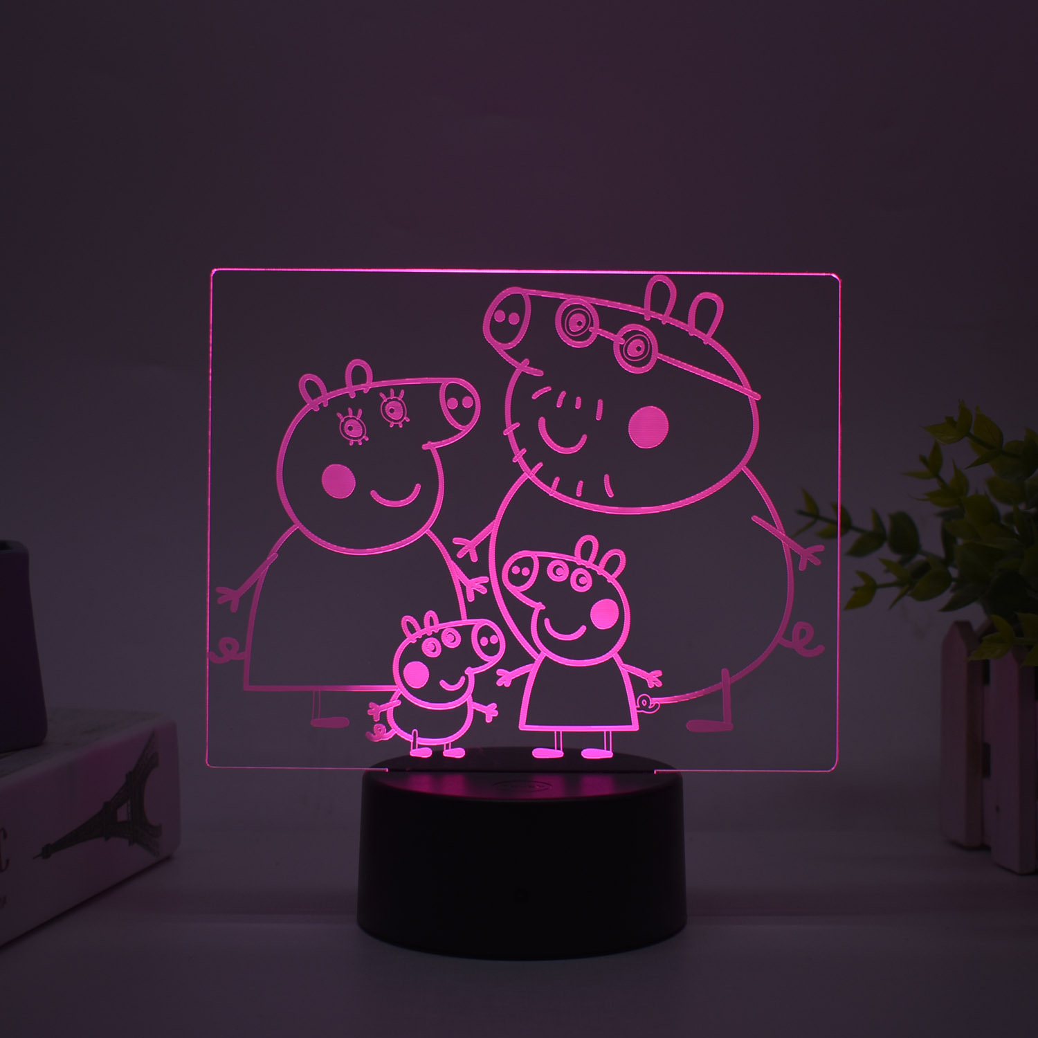 Transfronteriza serie de superhéroes Spider-Man Iron Man periférico 3D luz de la noche luz creativa pintura decoración adornos hechos a mano